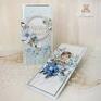 białe scrapbooking dla babci "forgetmenot 1" kartka urodzinowa