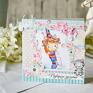 różowe scrapbooking kartki urodzinowa - najlepsze życzenia nr 1 smokus pokus