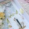 scrapbooking na kartka A5 na ślub młoda para