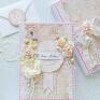 Karta w pudełku z kopertą na pieniądze na ślub scrapbooking kartki shabby chic