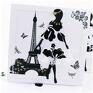 urodziny scrapbooking kartki paryż kobieta w paryżu - koronka