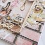 scrapbooking książki kartka przytulny wieczór liście