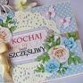 beżowe cytat kochaj, śmiej się, bądź serwetka scrapbooking kartki