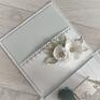 Ślubny exploding - biało zielony box prezent rustykalny