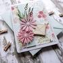 scrapbooking kartki: Pastelowy ogród na ślub na imieniny