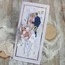 Lulaczkowo frapujące pamiątka, prezent ślubny "elegance 1" scrapbooking kartka ręcznie robiona okolicznościowa