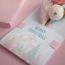 Luxury pink Card for girl, Cute Personalized Christmas gift. Karteczka 3D na prezent. Oryginał