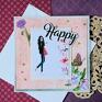 scrapbooking kartki: Happy (2 kawa szczęśliwa elegancka