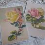 Kartki "Jesienne róże" handmade