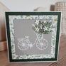 M art a życzenia scrapbooking kartki rower z rowerem do personalizacji imininy