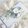 białe wesele elegancka i bogata kartka z okazji ślubu