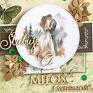 rustykalna - Ślubuję Ci miłość i wierność - kartka scrapbooking las