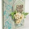 na chrzest - handmade scrapbooking kartki życzenia