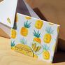scrapbooking kartki: z ananasami - ananasy słodka