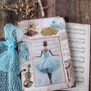 Balerina/ romantyczny notes/ pamiętnik w stylu vintage