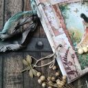 Secret Gardena - romantyczny notes A5 (pamiętnik) z motywem ogrodu i ważki