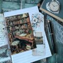 Romantyczny notes w stylu retro - ręcznie wykonany pamiętnik