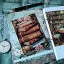 Romantyczny notes w stylu retro - ręcznie wykonany pamiętnik