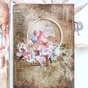 Boho Junk Journal A5 - Ręcznie robiony notes vintage z koronką | Unikat