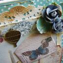 Paryski Notes/Pamiętnik - ręcznie wykonany scrapbooking A6 w romantycznym stylu