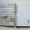 Notes i pamiętnik A5 'Tajemniczy ogród' - scrapbooking z metalową klatką