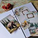 Dziennik podróżny - notes na notatki z podróży A5 w kratkę