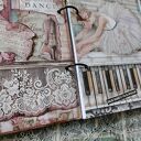 Balerina - kobiecy romantyczny notes A5 z nutami i koronką