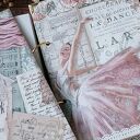 Balerina - romantyczny notes A5 scrapbooking w stylu vintage