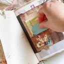 Boho Junk Journal A5 - Ręcznie robiony notes vintage z koronką | Unikat