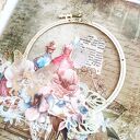 Boho Junk Journal A5 - Ręcznie robiony notes vintage z koronką | Unikat