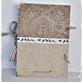 Oryginalny, piękny i praktyczny - wykonany metodą scrapbookingu notatnik na przepisy formatu A5 w stylu vintage. Prezent