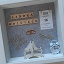 Pamiątka Ślubu w ramce 27x27cm