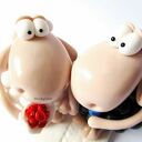 FIGURKA NA TORT WESELNY owieczki