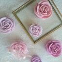 Świece - podziękowania-duza róża - chrzciny, komunia, ślub