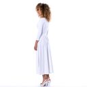 Audrey - elegancka suknia ślubna klasyczna i wygodna (biel, fason A)