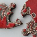 Serce puzzle - magnesy ceramiczne