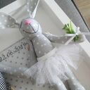 Ramka ślubna z królikami - Panna Młoda i Pan Młody (personalizacja)