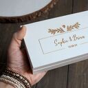 Pudełko personalizowane etui na pieniądze - drewniana 'koperta'