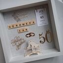 Rocznica ślubu, pamiątka, ramka, złote gody