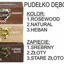 Personalizowane pudełko na obrączki z szybką 9x5 - Serce