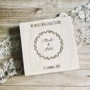 Pudełko ślubne wianek