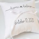 Poduszka na obrączki personalizowana ślubna R69