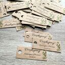 Bileciki do podziękowań/podziękowanie eko/rustykalne/boho 10
