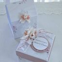 Kartka w pudełku z torebką - ślubny exploding box, kieszonka