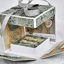 Srebrne róże - box ślubny
