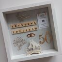 Rocznica ślubu, pamiątka, ramka, złote gody