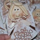 Ulubione - aniołki z masy solnej, prezenciki dla gości, dekoracja