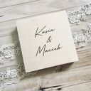 Pudełko ślubne imiona