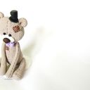 FIGURKA NA TORT miś PAN MŁODY