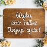 Biala Konwalia Drewniana tabliczka dla dzieci - Wujku idzie miłość Twojego życia - na ślub